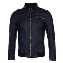 Load image into Gallery viewer, DIHOPE 2020 Motorcycle Leather Jacket Men Men's
